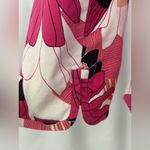 Rafaella Vibrant Pink Floral Button-Front 3/4 Sleeves Jacket Top (1079) Photo 5