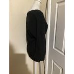 Talbots  Black V Neck 3/4 Sleeve Sweater Womens Size S Photo 2