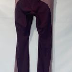 Athleta Allyson Felix Legend Mesh 7/8 Tights Yoga Colorblock Purple Size Small Photo 6