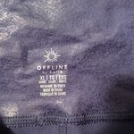 Aerie  Offline Blue Metallic Short Court Crossover Leggings Size XL Photo 2