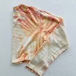 Cotton Citizen Tokyo Crop Cotton Tee Tie Dye Size Medium Cream Peach Pink Photo 2