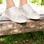 Alaia Size 9 White Tan Laser Cut
Leather Lace Photo 14
