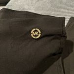 Michael Kors  Black Pull-on Pants Stretch Size Small Emblem And Split Ankle Photo 1