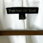 Preston & York NWT White Floral Pearl Rhinestone Wedding Formal Blazer - size 12 Photo 7