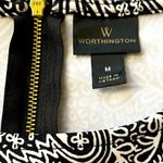 Worthington  Top in Black & White with Peplum Photo 4