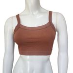 Dynamic  Brown Crop Top (OS) Photo 1