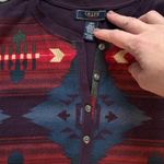 CHAPS  Denim, Large Aztec Print long sleeve thermal style shirt Photo 3