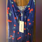 Ecowish Blue Dress with Cherry Print BNWT Photo 3
