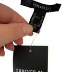 Forever 21 White Graphic Victorian Lady Embroidered Short Sleeve Shirt Medium Photo 3