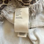 Free People NWT Cheetah Print Frayed Hem Denim Skirt Photo 8