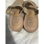 Jack Rogers  Sandals Size 11M Gold Leather Thong Flat Summer Shoes Photo 4