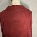 Elegant Maroon Oversized Sweater Size Medium Red Photo 5