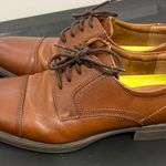 Men’s Florsheim Dress Shoe Brown Cognac Tan Leather Oxf it’s Size 9D Photo 2
