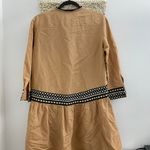 ZARA Linen Blend Embroidered Dress Photo 2