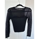 Anthropologie Sheer Sweetheart Knit Long Sleeve Top, Size XXS Photo 3