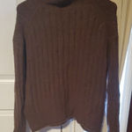 a.n.a  Chocolate Brown Cowl Neck Sweater Photo 0