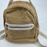 Wild Fable  Target 10.5" Mini Dome Woven Tweed and Faux Leather Backpack neutral Photo 2