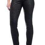 NYDJ  Jeans Chevron Black Coated Geometric Print Alina Legging Slim Plus Sz 18W Photo 0