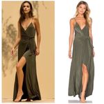 MISA Los Angeles NWT Veronica Wrap Dress in Red Photo 3