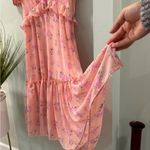 Love Shack Fancy  Pink Floral Midi Dress Photo 7