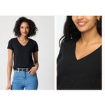 Women's J.Crew Black Fitted V Photo 1