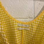 Urban Outfitters  yellow gingham mini dress Photo 4