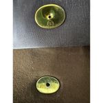 Prestige Vintage suede brown bag with gold hardware & flap closure Photo 11