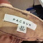 PacSun  Cut Off Cargo Hi Rise Workwear Brown Shorts Size‎ 27 Size 4 Utility Photo 2