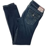 True Religion  26 Dark Blue Wash Crystal Embellished Disco Julie Big Skinny Jeans Photo 1