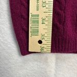 Vintage Outlander Studio Lambswool Angora Cable Knit Polo Sweater Dress Pink M Purple Size M Photo 14