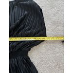 Banana Republic  Black Pleated Midi Dress Cap Sleeve Smocked Waist Photo 9