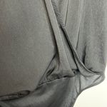 American Eagle NWT Black Faux Wrap BodySuit Photo 7