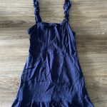 Lulus Lulu’s Textured Dark Blue Mini Dress Photo 1