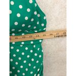 LL Bean Women's Green White Polka Dot One Piece Swimsuit Size 14 UPF Vacation Photo 2