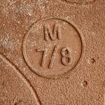 West Loop  Womens Sandals Size 7/8 Brown‎ Leather Slip On Flat Thong Rhinestone Photo 4