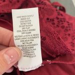 Jodi Kristopher  Size Small Maroon Lace long Sleeve Romper Photo 5