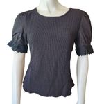 Allegra K NWT Black Puff Sleeve Blouse (S) Photo 5