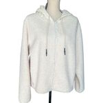 JoyLab NWT  Off-White Teddy Jacket with Hood Size L Photo 0