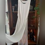 White Maxi Swim Coverup Dress Size L Photo 2