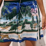 NWT Free People Movement When In Venice Printed Mesh Shorts Photo 0