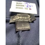 Seven Est 1964 Navy Blue Seamed Stretch Leggings Comfortable Athleisure L Size L Photo 2