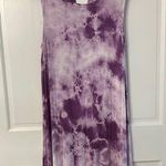 Peach Love California  Purple Tie-Dye Midi Dress Photo 0