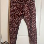 Balance Collection Balance Collections Pink All Over Cheetah Print Stretchy Yoga Gym Leggings Sz L Photo 3