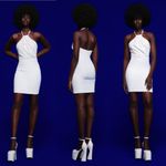 Solace London NWT Kami Crystal-Embellished Mini Dress White Size 8 US Photo 12