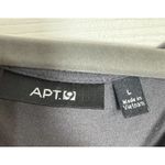 Apt. 9  Gray Scoopneck Short Sleeve Tee With Peacock Rhinestone Design, Large Photo 4