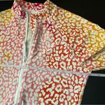 J.Crew ✨ Women’s Pink Orange Cheetah Leopard Rash Guard Small Photo 10