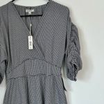 Max Studio NWT  Textured Midi Dress with Ruched Sleeves - Size: Large Photo 2