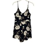 Lulus Magical Meadow Black Floral Print Skort Dress Size Small NEW NWT Photo 3