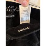 American Eagle Jeggings Size 8 Black Corduroy Super Stretch Pants Photo 2