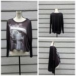 Marilyn Monroe Papaya  Oversized Dolman Sleeve High Low Top Photo 1